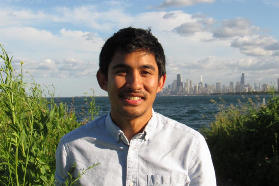 Mikko Jimenez '15, a biology major, works as an outreach biologist for a migratory bird initiative.