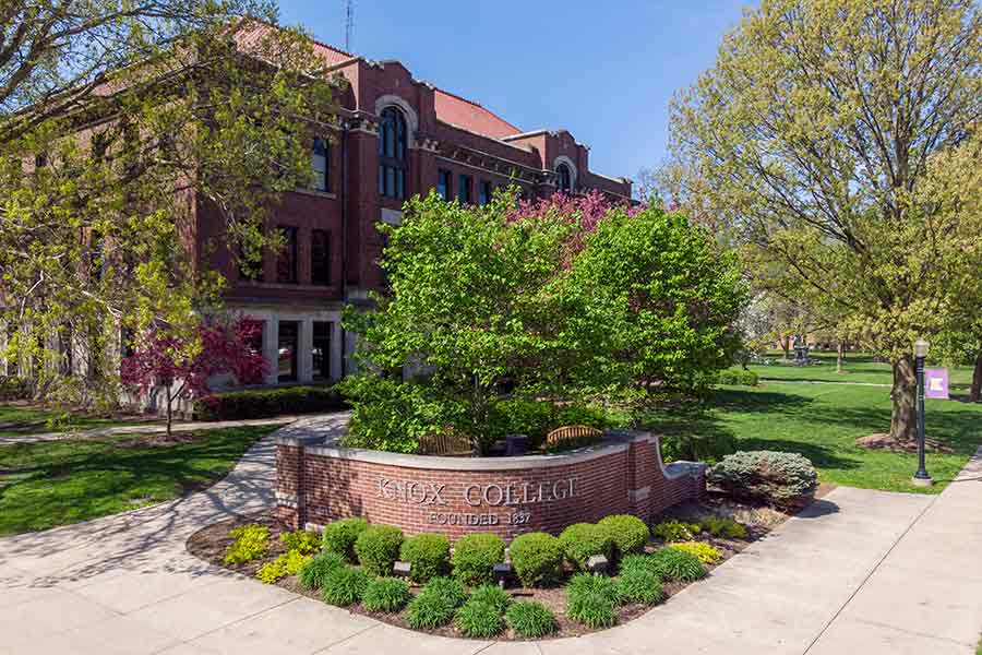 Several retiring Knox faculty members worked from George Davis Hall