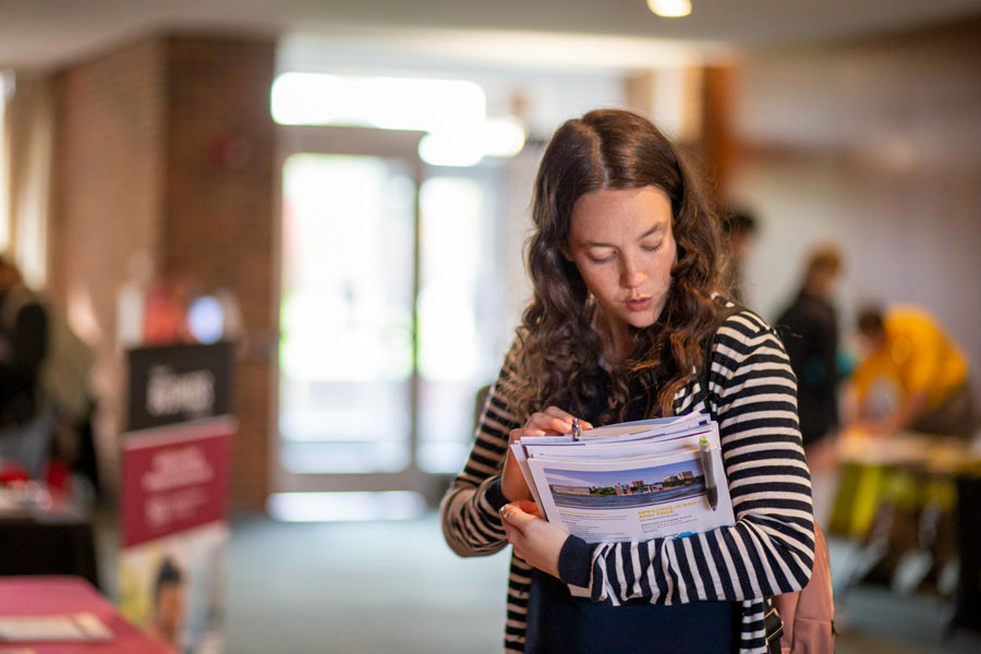 Student at Grad School Fair