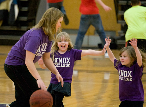 Halftime Fun at Knox Basketball Game