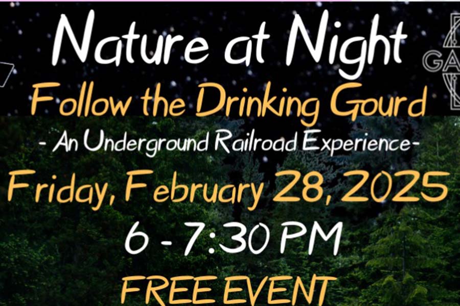 A promotional poster for Nature at Night listing all the event details. 