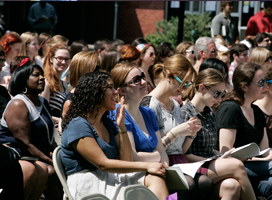 Audience at President Amott's installation. 