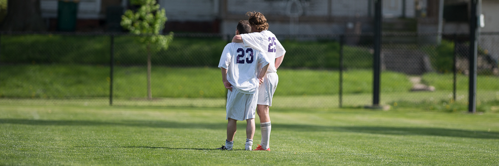 Teammates at a Knox Soccer Game