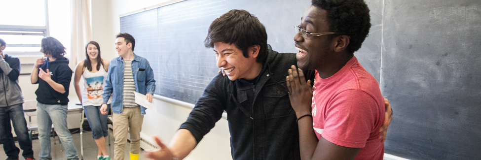 Students have fun performing skit during Chinese Class