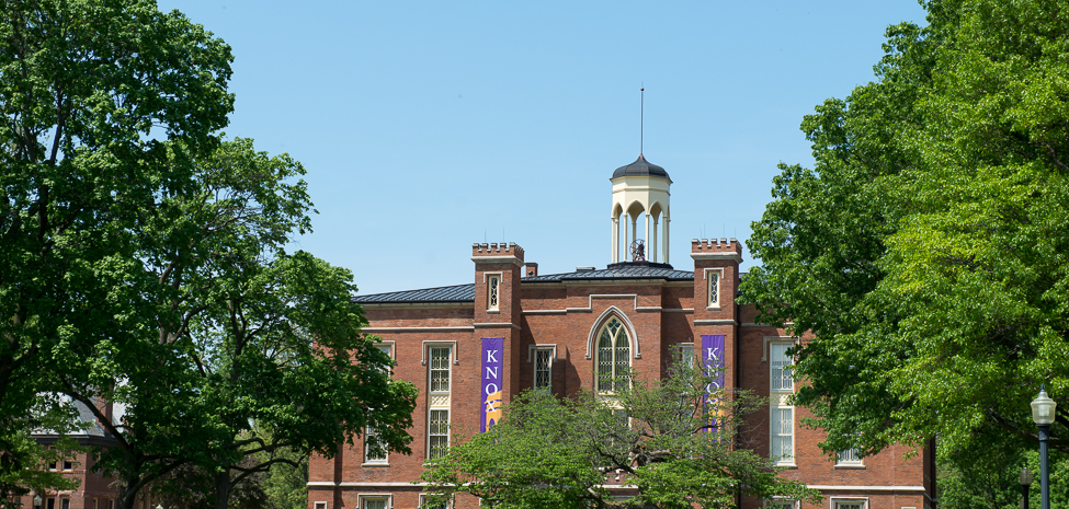 Old Main on a sunny day. 