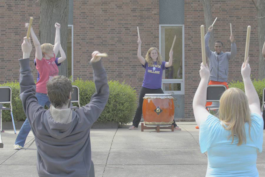 Human-powered music.